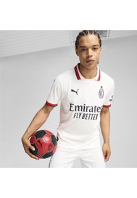 Puma - Męska koszulka wyjazdowa AC Milan 24/25 PUMA White. Kolor: biały. Sport: piłka nożna