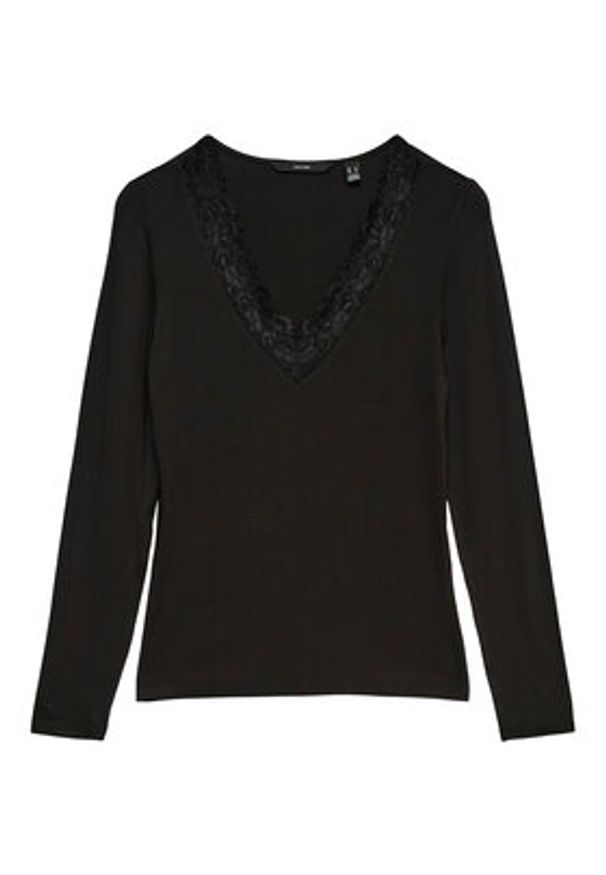 Vero Moda Bluzka Rosa 10298832 Czarny Regular Fit. Kolor: czarny. Materiał: wiskoza
