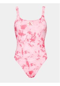 Calvin Klein Swimwear Strój kąpielowy KW0KW02127 Różowy. Kolor: różowy. Materiał: syntetyk #3