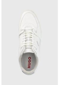 Hugo - HUGO sneakersy Seth kolor biały. Nosek buta: okrągły. Zapięcie: sznurówki. Kolor: biały. Materiał: guma