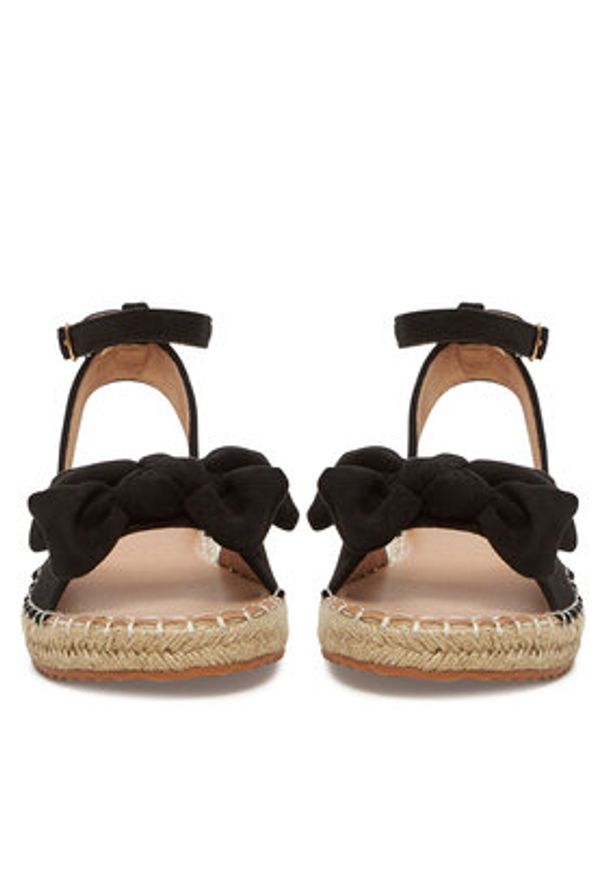 DeeZee Espadryle LE601-107 Czarny. Kolor: czarny. Materiał: materiał