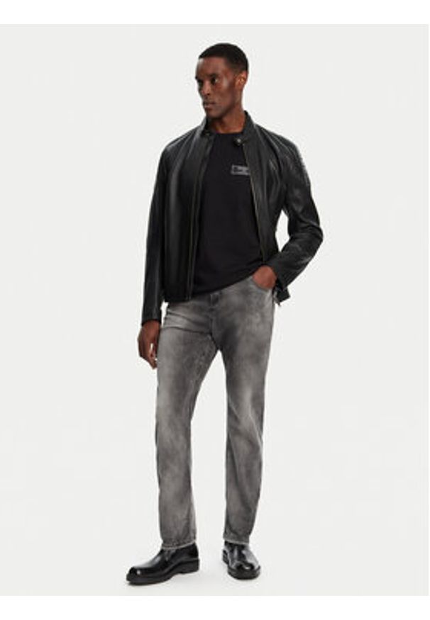 Balmain Jeansy DH1MI043DE73 Szary Regular Fit. Kolor: szary