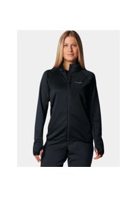 columbia - Sweter Damski Columbia Triple Canyon Grid FZ. Kolor: czarny. Materiał: materiał, polar. Sport: turystyka piesza
