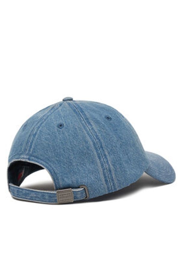 Tommy Jeans Czapka z daszkiem Tjm Heritage Over Dyed Denim Cap AM0AM13853 Niebieski. Kolor: niebieski. Materiał: bawełna