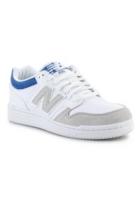 Buty New Balance BB480LKC białe. Okazja: na co dzień. Zapięcie: sznurówki. Kolor: biały. Materiał: skóra, guma. Szerokość cholewki: normalna #1