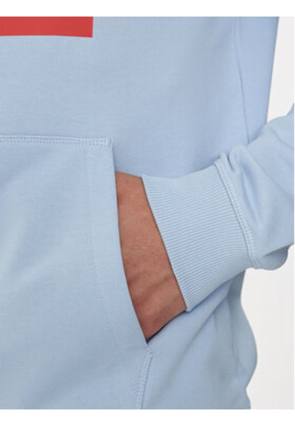 Hugo Bluza Duratschi223 50473168 Niebieski Regular Fit. Kolor: niebieski. Materiał: bawełna
