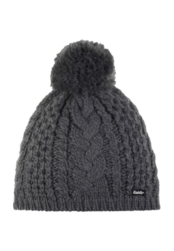 Czapka Eisbar Afra Pompon MÜ. Kolor: szary. Materiał: wełna. Styl: sportowy