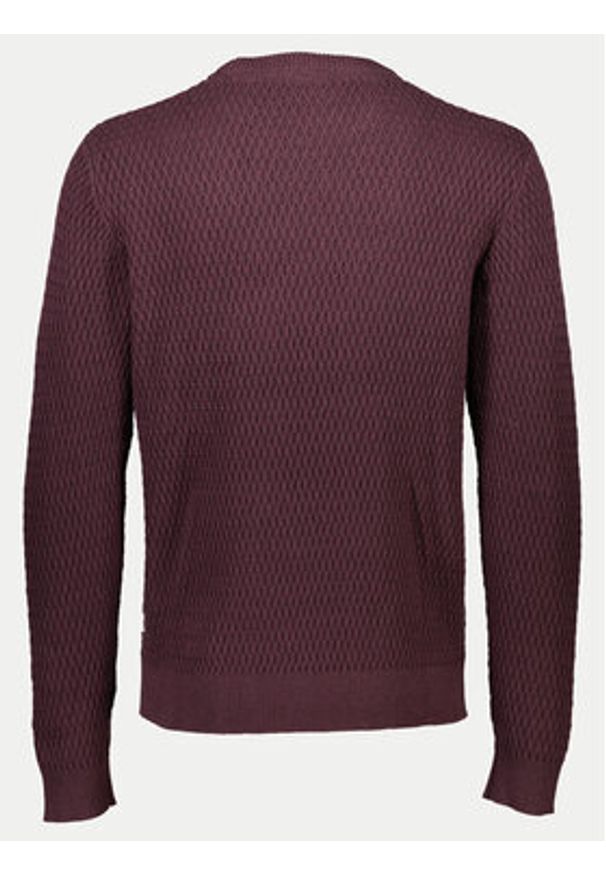 Lindbergh Sweter 30-804052 Brązowy Relaxed Fit. Kolor: fioletowy. Materiał: bawełna