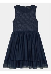 Guess Sukienka elegancka J4RK34 KC4T0 Granatowy Regular Fit. Kolor: niebieski. Materiał: syntetyk. Styl: elegancki #1