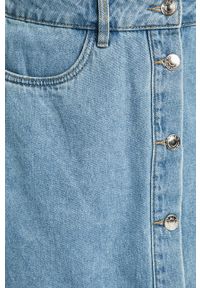 only - Only - Spódnica jeansowa. Okazja: na co dzień. Stan: podwyższony. Kolor: niebieski. Materiał: jeans. Wzór: gładki. Styl: casual #4