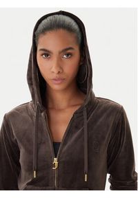 Juicy Couture Bluza Robertson JCAP176G Brązowy Slim Fit. Kolor: brązowy. Materiał: syntetyk #3