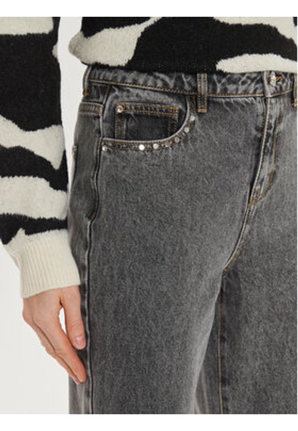 Morgan Jeansy 242-PSIMIO Szary Straight Fit. Kolor: szary