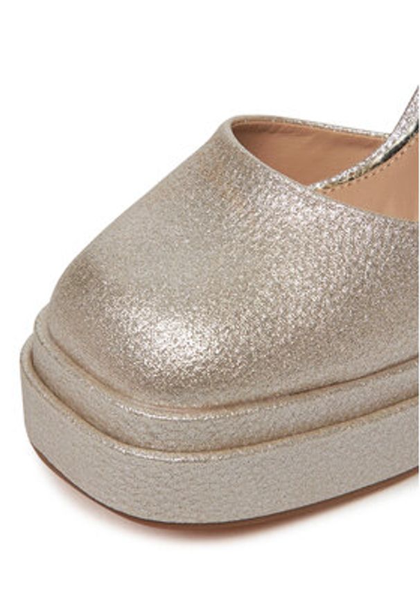 DeeZee Czółenka LW85478-6 Złoty. Kolor: złoty. Materiał: materiał