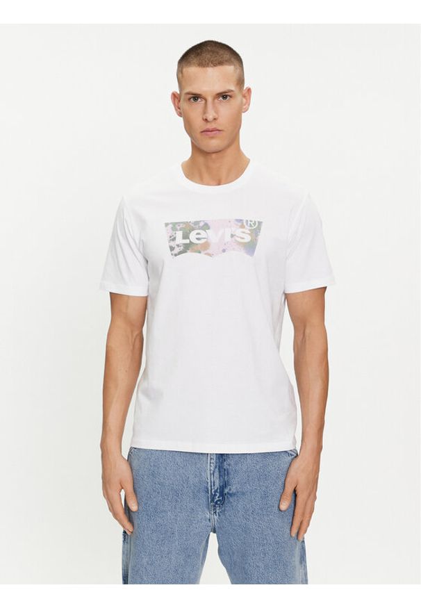 Levi's® T-Shirt Graphic 22491-1474 Biały Regular Fit. Kolor: biały. Materiał: bawełna