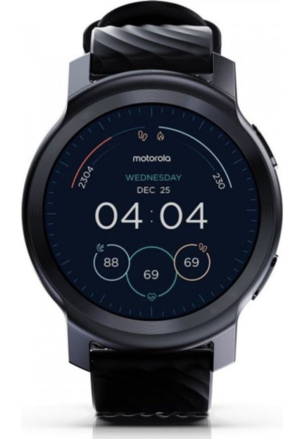 MOTOROLA - Smartwatch Motorola Moto Watch 100 Czarny (ME-MO-B002). Rodzaj zegarka: smartwatch. Kolor: czarny