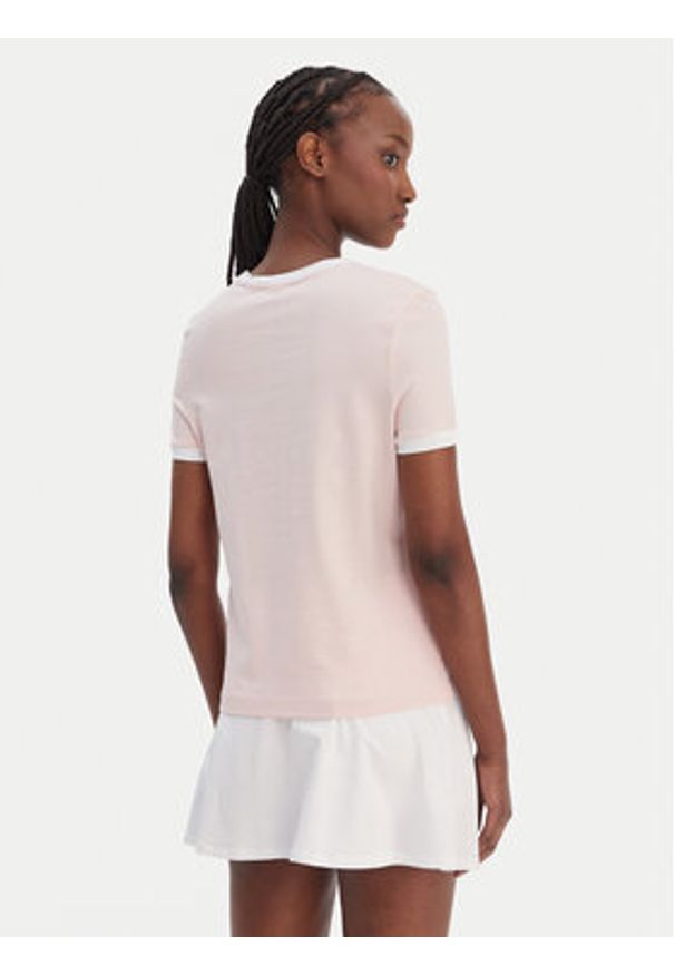 Guess T-Shirt V6GI08 K2975 Różowy Regular Fit. Kolor: różowy. Materiał: bawełna