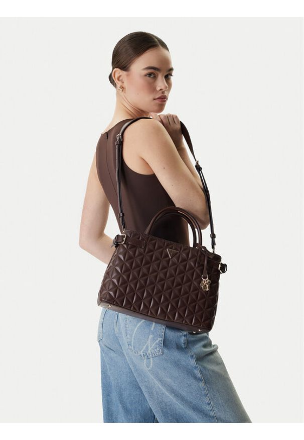 Guess Torebka Paisleigh HWQG98 83060 Brązowy. Kolor: brązowy. Materiał: skórzane