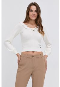 Silvian Heach Sweter damski kolor biały. Kolor: biały. Materiał: dzianina. Długość rękawa: długi rękaw. Długość: długie #1