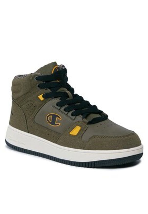 Champion Sneakersy Rebound Mid Winterized Mid Cut Shoe S22131-GS521 Khaki. Kolor: brązowy. Materiał: skóra