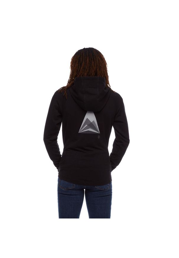 Bluza turystyczna rozpinana damska Black Diamond Mountain Transparency. Kolor: czarny. Styl: sportowy. Sport: turystyka piesza