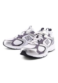 Buty unisex New Balance U4086LR – białe. Kolor: biały. Materiał: materiał, syntetyk. Szerokość cholewki: normalna. Sezon: lato. Sport: turystyka piesza #4