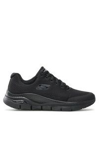 skechers - Skechers Sneakersy Arch Fit 232040/BBK Czarny. Kolor: czarny. Materiał: materiał #4