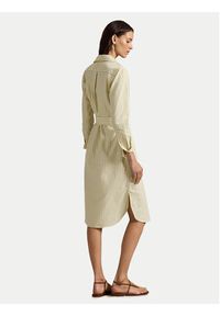 Polo Ralph Lauren Sukienka koszulowa 211959901501 Żółty Regular Fit. Typ kołnierza: polo. Kolor: żółty. Materiał: bawełna. Typ sukienki: koszulowe #2