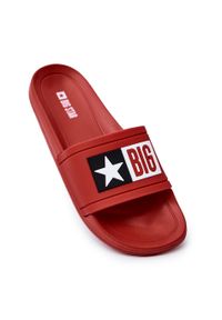 Big-Star - Męskie Klapki Big Star DD174702 Czerwone. Okazja: na co dzień. Kolor: czerwony. Styl: casual #5