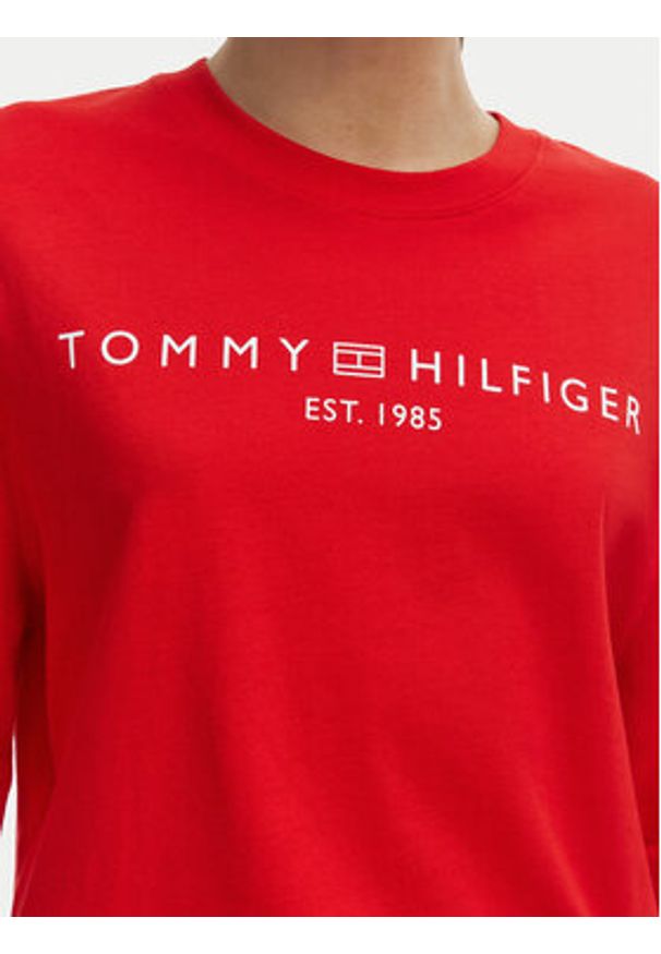 TOMMY HILFIGER - Tommy Hilfiger T-Shirt WW0WW47811 Pomarańczowy Relaxed Fit. Kolor: pomarańczowy. Materiał: bawełna