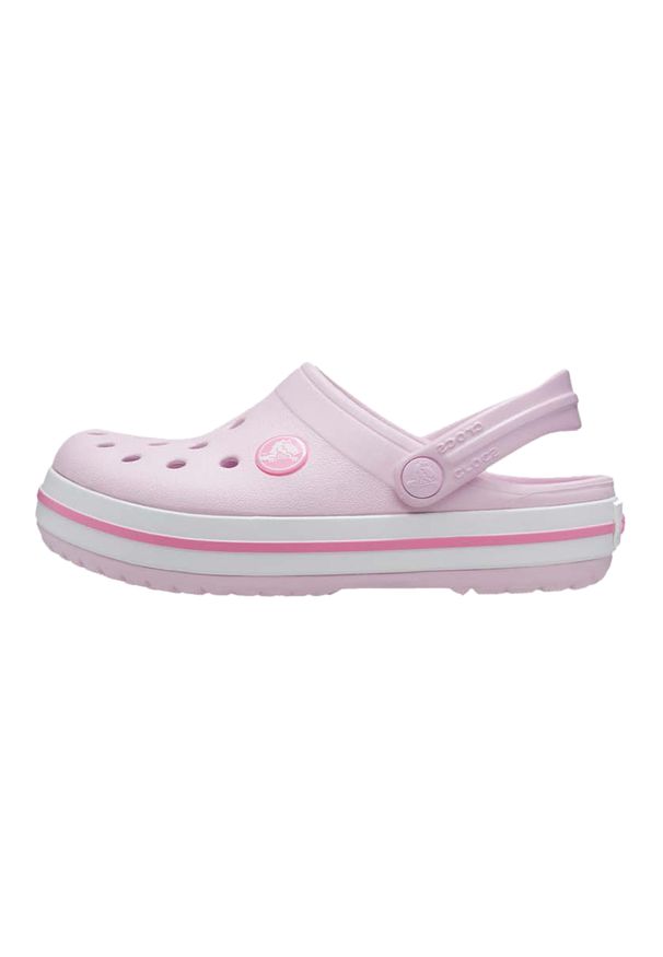 Buty do chodzenia dla dzieci Crocs Crocband. Kolor: różowy. Materiał: syntetyk, materiał. Styl: sportowy