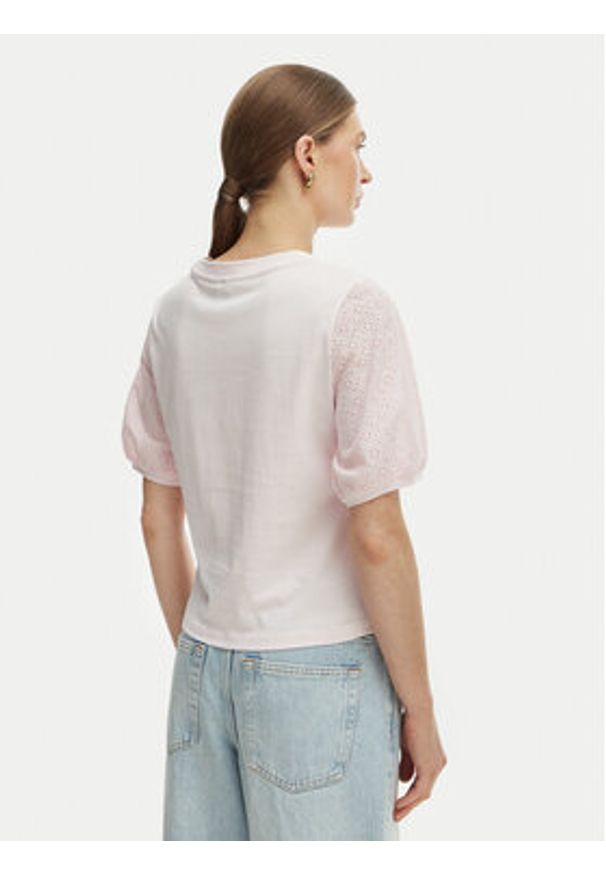 Vero Moda Bluzka Janni 10340706 Różowy Regular Fit. Kolor: różowy. Materiał: bawełna