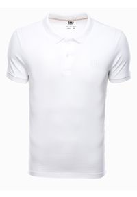 Ombre Clothing - Zestaw koszulek męskich polo z dzianiny pique 3-pak - mix V2 Z28 - XXL. Typ kołnierza: polo. Kolor: czerwony. Materiał: dzianina. Wzór: haft
