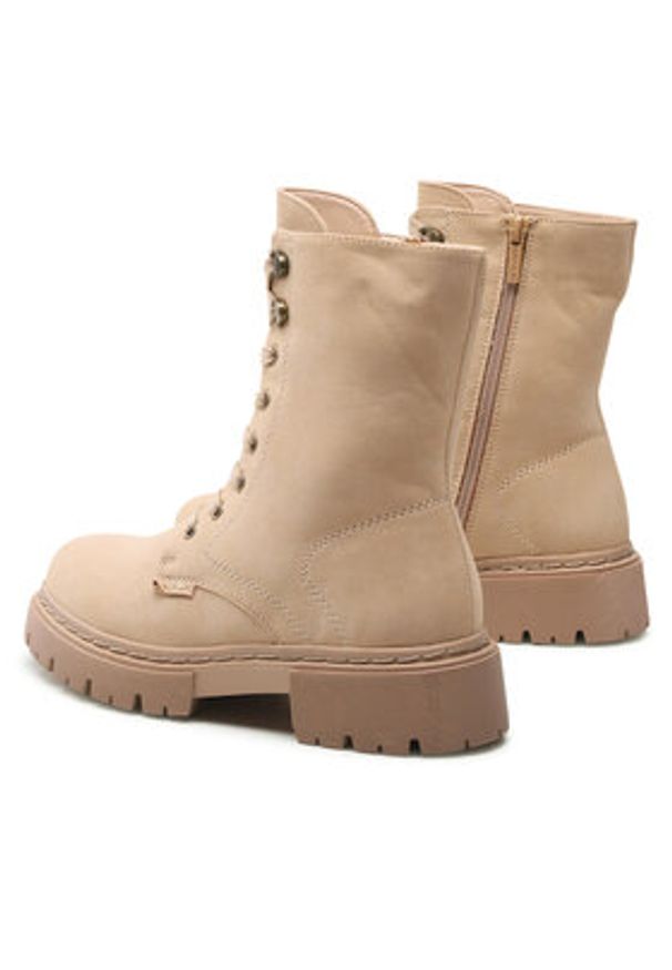 Jenny Fairy Trzewiki WS5899-04 Beżowy. Kolor: beżowy. Materiał: skóra