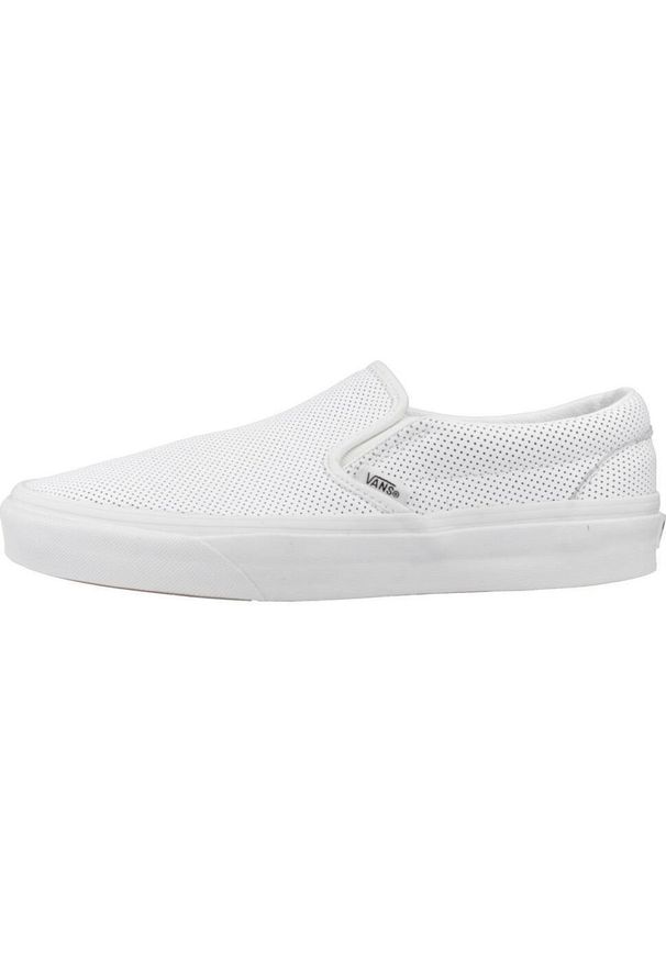 Tenisówki Vans Model Classic Slip-on Kolor Biały. Zapięcie: bez zapięcia. Kolor: biały. Materiał: tkanina, skóra. Model: Vans Classic