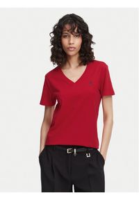 Beverly Hills Polo Club T-Shirt P-SS26W-TS516518 Czerwony Regular Fit. Typ kołnierza: polo. Kolor: czerwony. Materiał: bawełna #1