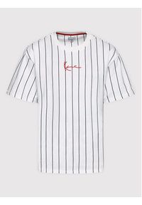 Karl Kani T-Shirt Signature Pinstripe 6030152 Biały Regular Fit. Kolor: biały. Materiał: bawełna