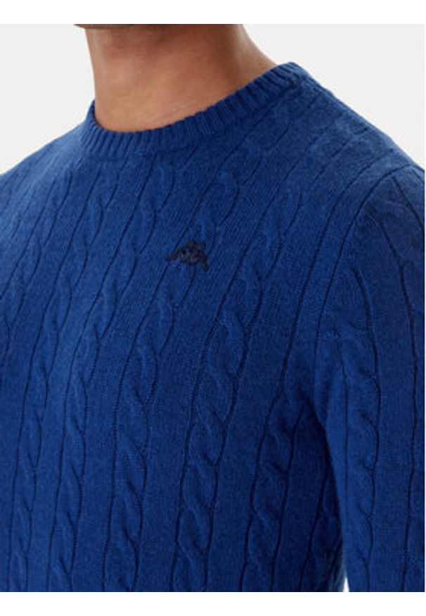 Robe di Kappa Sweter 63111DW Niebieski Regular Fit. Kolor: niebieski. Materiał: wełna