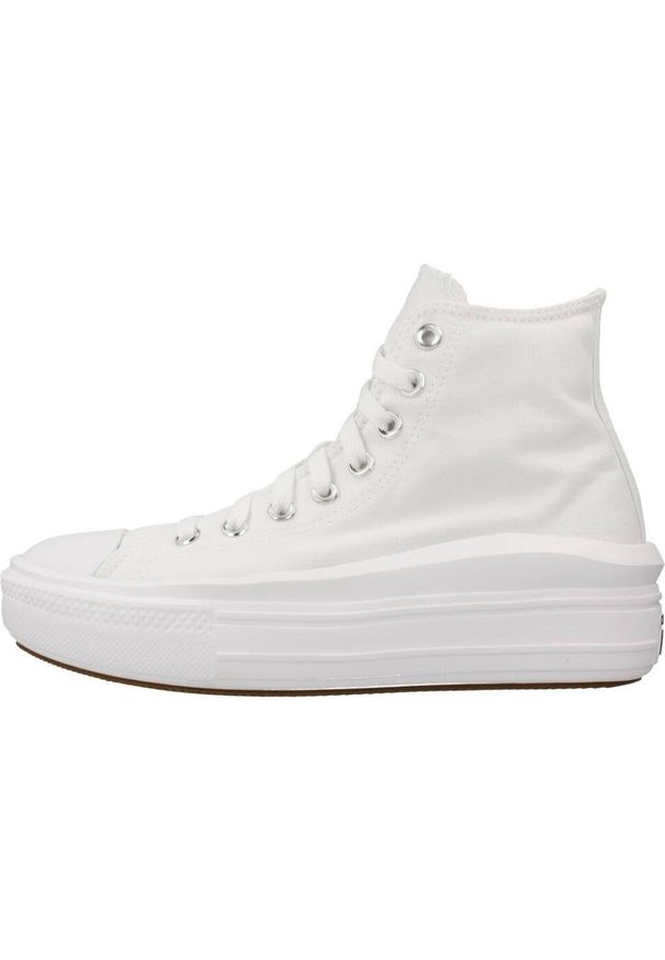 Trampki Converse Chuck Taylor All Star Move Hi, Dla obu płci. Kolor: biały. Materiał: materiał. Model: Converse All Star