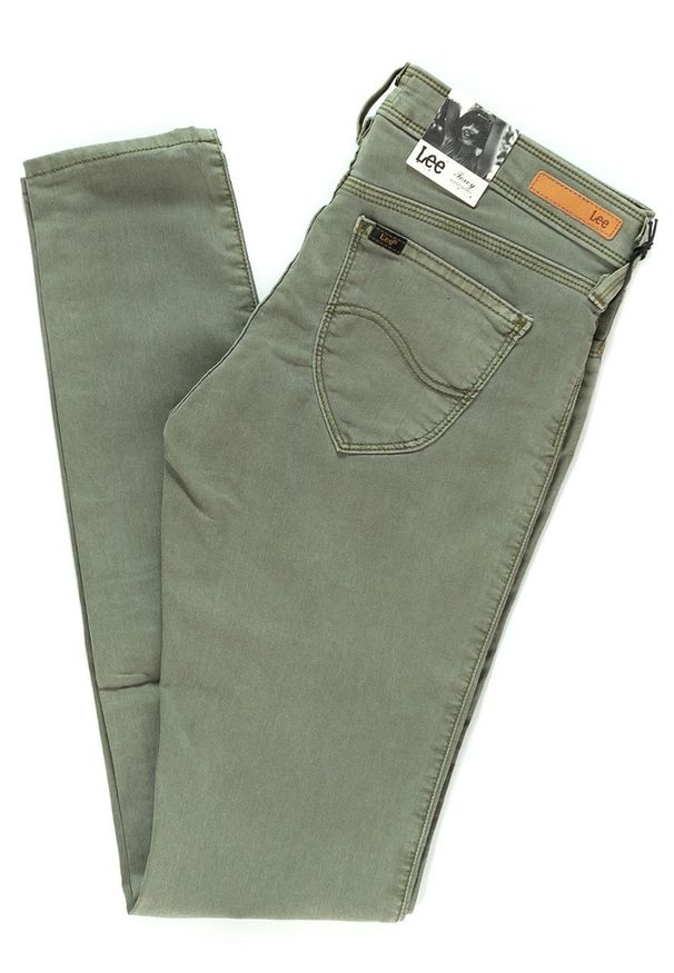 Lee - JEANSY DAMSKIE LEE TOXEY GREEN L527BF91 OUTLET. Stan: obniżony. Wzór: jednolity