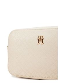 TOMMY HILFIGER - Tommy Hilfiger Torebka Th Distinct Camera Bag Mono AW0AW17221 Beżowy. Kolor: beżowy. Materiał: skórzane #7