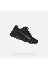 Buty do chodzenia damskie Geox Sneakersy Damskie Skórzane Amphibiox. Kolor: czarny, szary, wielokolorowy. Materiał: syntetyk, materiał. Szerokość cholewki: normalna. Sport: turystyka piesza