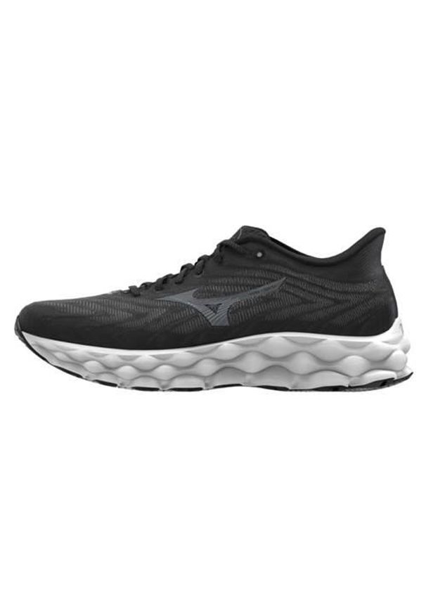 Buty do biegania męskie Mizuno Wave Sky 8. Kolor: wielokolorowy, czarny. Materiał: materiał, syntetyk. Szerokość cholewki: normalna. Model: Mizuno Wave