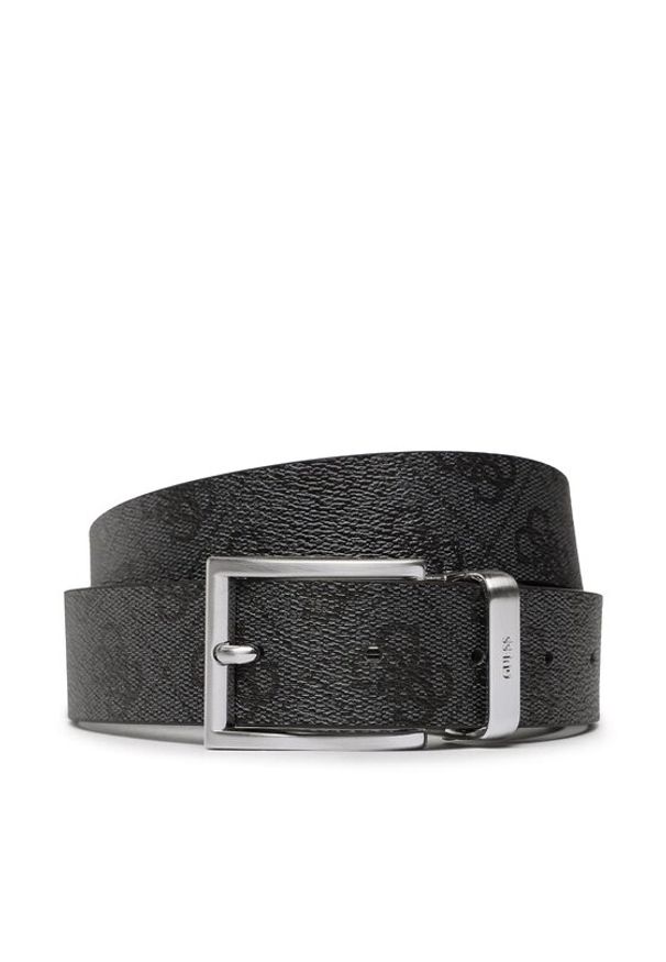 Guess Pasek Męski Vezzola Belts BM7543 LEA35 Szary. Kolor: szary. Materiał: skóra