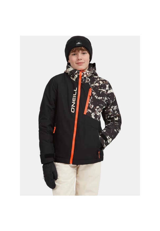 Kurtka Narciarska Dziecięca O'Neill FWC'Cruz Block. Kolor: wielokolorowy, czarny, beżowy. Materiał: materiał. Sezon: zima. Sport: narciarstwo