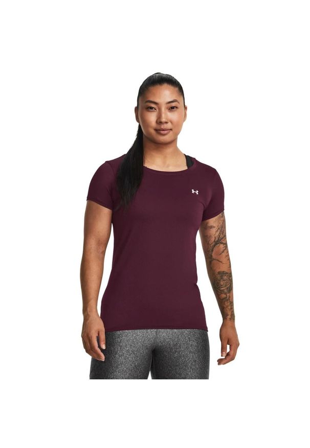 Koszulka damska Under Armour HG Armour SS. Kolor: czerwony. Sport: fitness