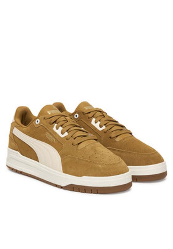 Puma Sneakersy Shuffle Downtown 402597 07 Brązowy. Kolor: brązowy. Materiał: skóra, zamsz