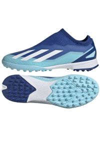 Adidas - Buty piłkarskie adidas X Crazyfast.3 Ll Tf Jr IE1500 niebieskie. Kolor: niebieski. Materiał: syntetyk, guma. Sport: piłka nożna
