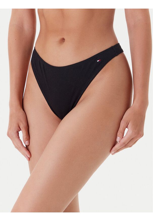 TOMMY HILFIGER - Tommy Hilfiger Komplet 3 par stringów UW0UW05752 Czarny. Kolor: czarny. Materiał: bawełna