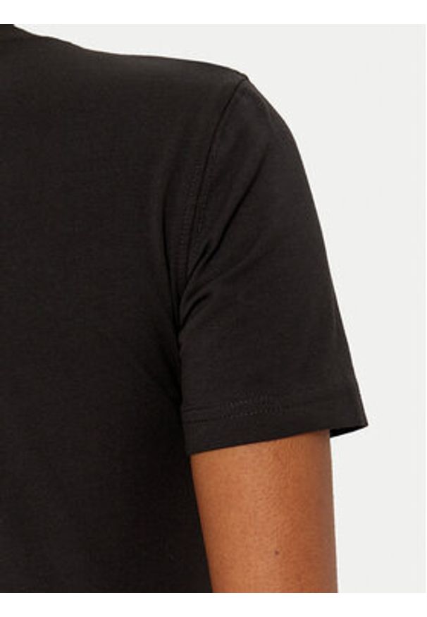 Versace Jeans Couture T-Shirt 78HAHC01 Czarny Regular Fit. Kolor: czarny. Materiał: bawełna