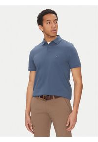 TOMMY HILFIGER - Tommy Hilfiger Polo 1985 MW0MW17770 Niebieski Regular Fit. Typ kołnierza: polo. Kolor: niebieski. Materiał: bawełna